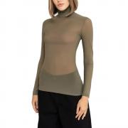 BD1553 Custom Sexy Long Sleeve T Shirt Stretch Fit Sheer Mesh Tops