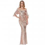 611382 Floor Length Sequin Elegant Formal Gown Prom Evening Dress