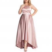 D4002 Custom A Line High Low Satin Elegant Long Evening Dress