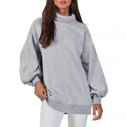 DT1001 Custom Turtleneck Long Sleeve Casual Pullover Sweatshirt