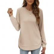 DT1097 Custom Crew Neck Sweatshirts Long Sleeve Tunic Pullover Tops