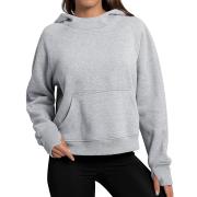 DT1247 Custom Women Hoodie Hooded Sweatshirt Fleece Pullover