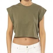 DT1370 Custom Cotton Cropped T-Shirts Breathable Crop Tank Tops