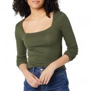 DT1060 Custom Solid Square Neck Slim Fit Long Sleeve T-Shirts