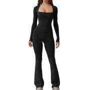 DJ1011 Custom Long Sleeve Jumpsuits Yoga Bodycon Workout Outfits