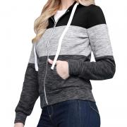 DT1285 Custom Lightweight Hoodies Color Block Fall Winter Jackets