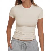 DT1385 Custom Slim Fitted Lightweight Basic Going Out Sexy Tee