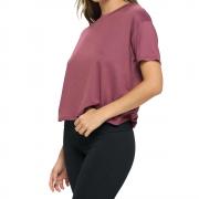 DT1376 Custom Short Sleeve Casual Active Workout Crop T Shirt