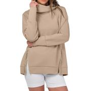 DT1240 Oversized Sweatshirts Turtle Cowl Neck Pullover Hoodies