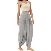 DB1085 Palazzo Yoga Lounge Pajama Harem Pants With Pockets