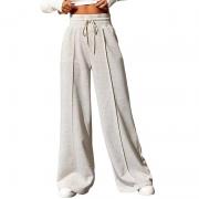 DB1034 Custom Wide Leg Drawstring High Waisted Running Sweatpants