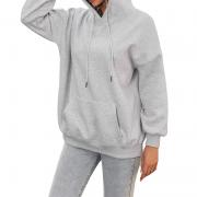 DT1016 Custom Women Oversize Hoodie Pullover Loose Sweatshirt