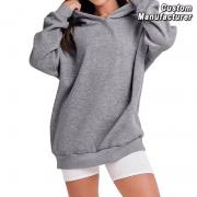 DT1007 Custom Long Sleeve Oversized Hoodies Solid Sweatshirts