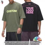 YT1149 Custom Contrast Seam Breathable Cotton Workout Tee