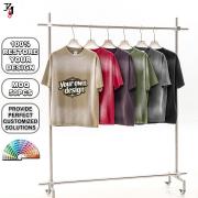 YT1159 Custom Oversized Vintage Washed Gradient T Shirt