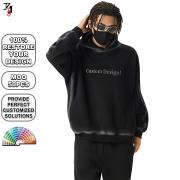 YT1094 OEM ODM Spray Faded Hoodie Fleece Lined Pullover Top