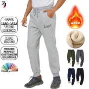 YB1045 Warm Thick Fleece Sherpa Lined Jogger Sweatpants