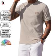 YT1174 Custom Waffle Tee Lightweight Breathable Pullover Top