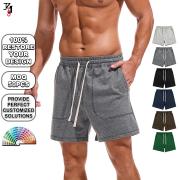 YB1165 Custom Men 5 Inch Wide Leg Sports Sweat Shorts
